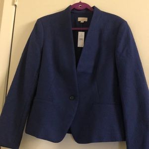 Loft collarless blazer
